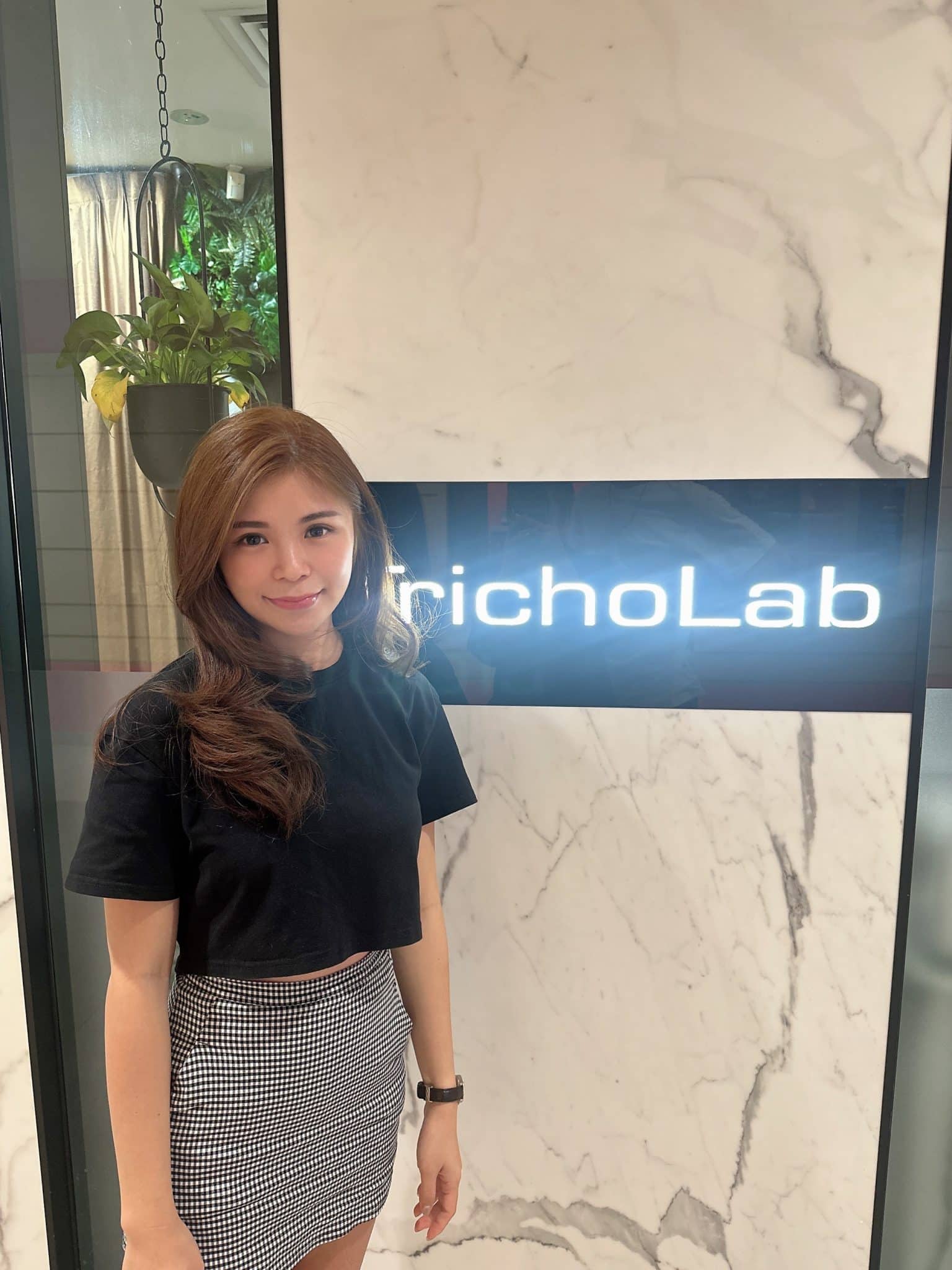 hair colouring services at tricholab singapore