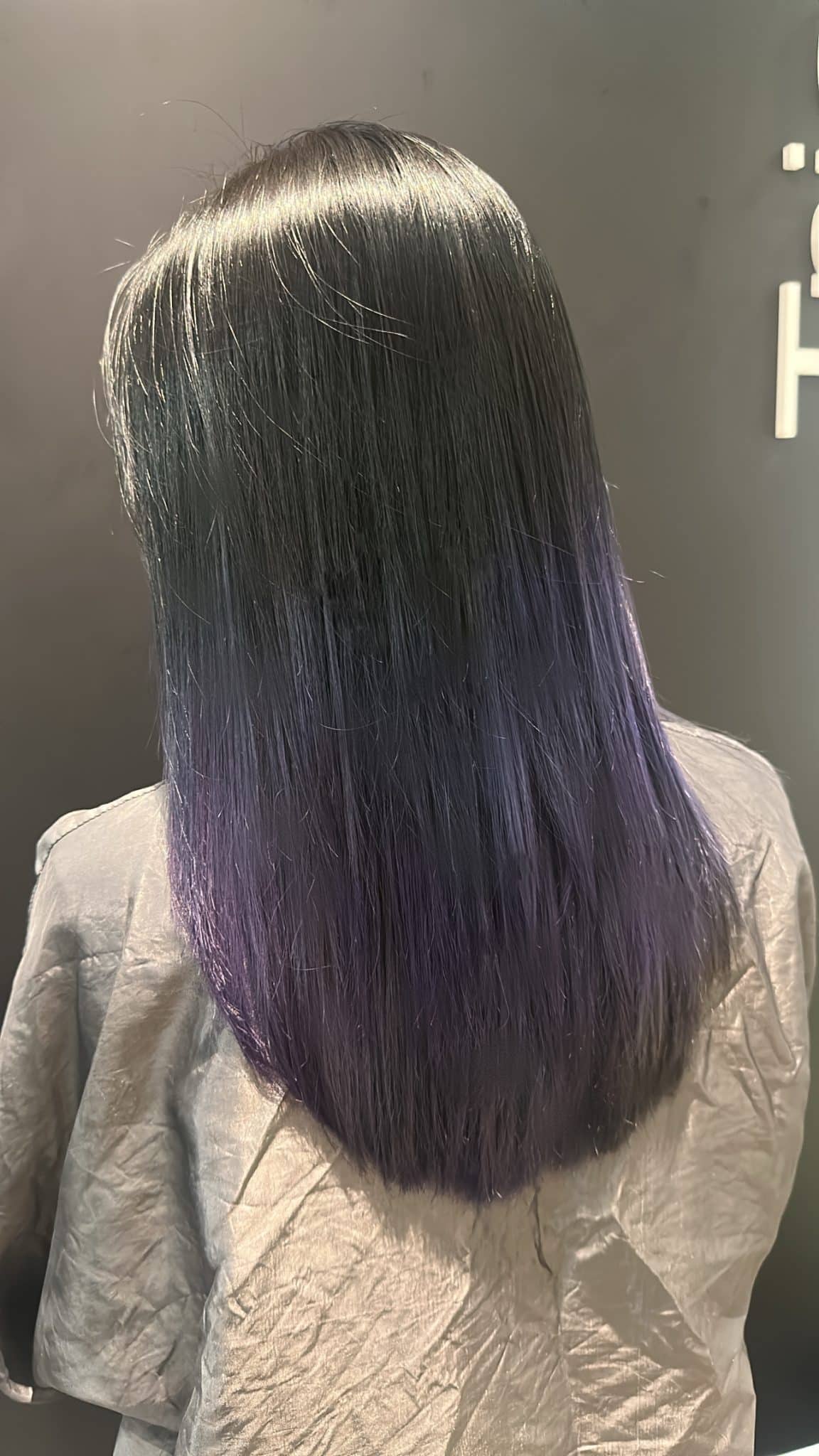 subtle purple ombre hairstyle
