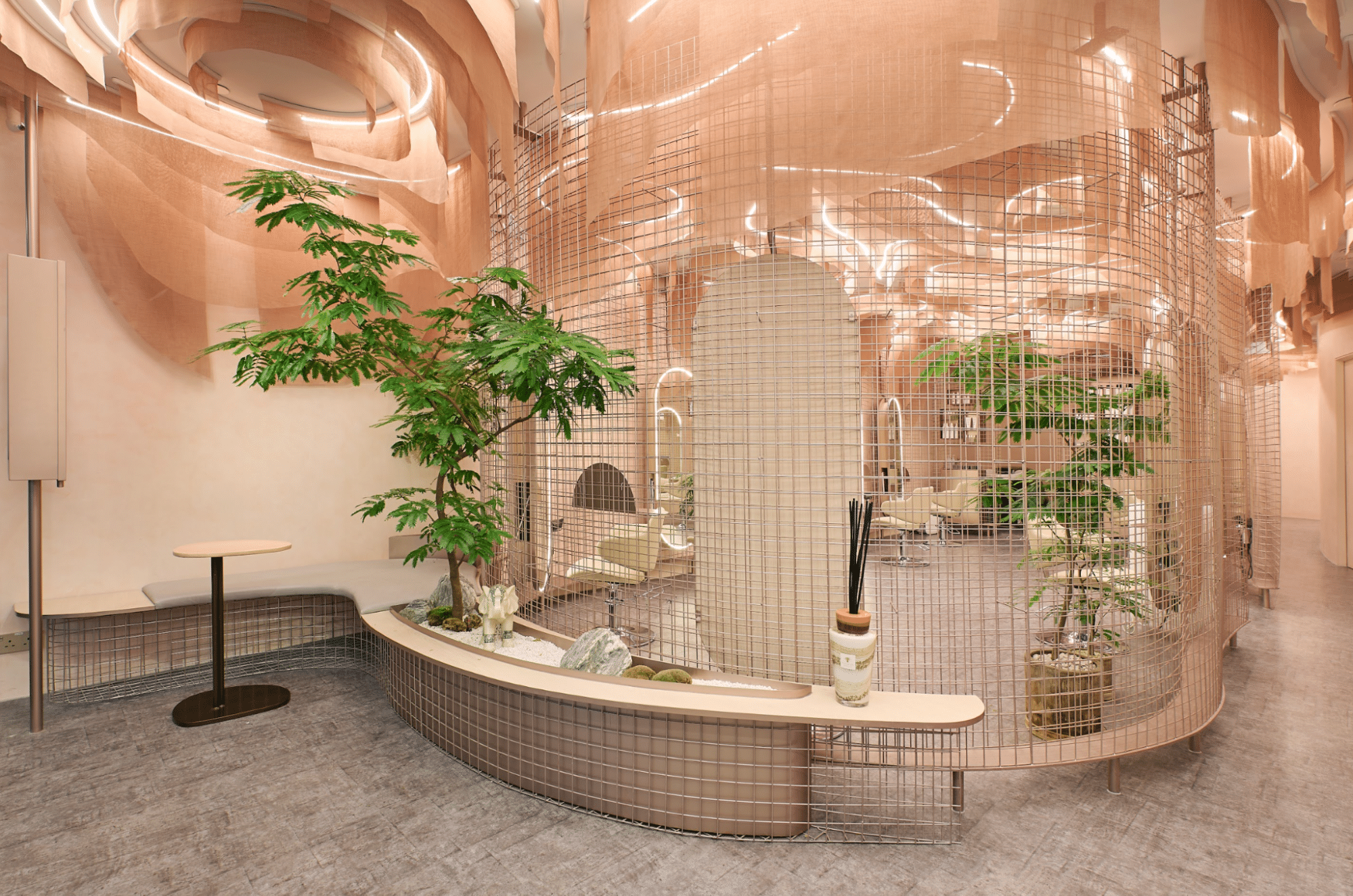 pink aesthetic hair salon in singapore